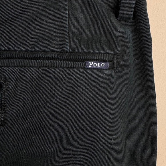 Polo Ralph Lauren Stretch Slim Fit Pants Chinos Casual Black 36/30 - Picture 5 of 6